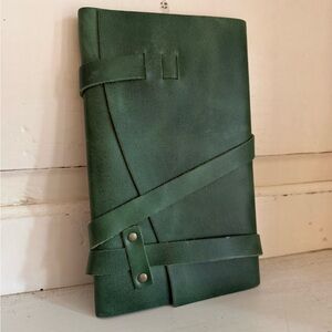 Portland Leather Goods Wrap Journal in Cowboy Mint New with Insert Notebook
